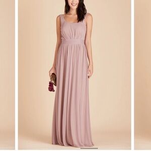 NWT Birdie Grey JAN DRESS Low Back in Mesh Mauve Bridesmaids Dress Sz S